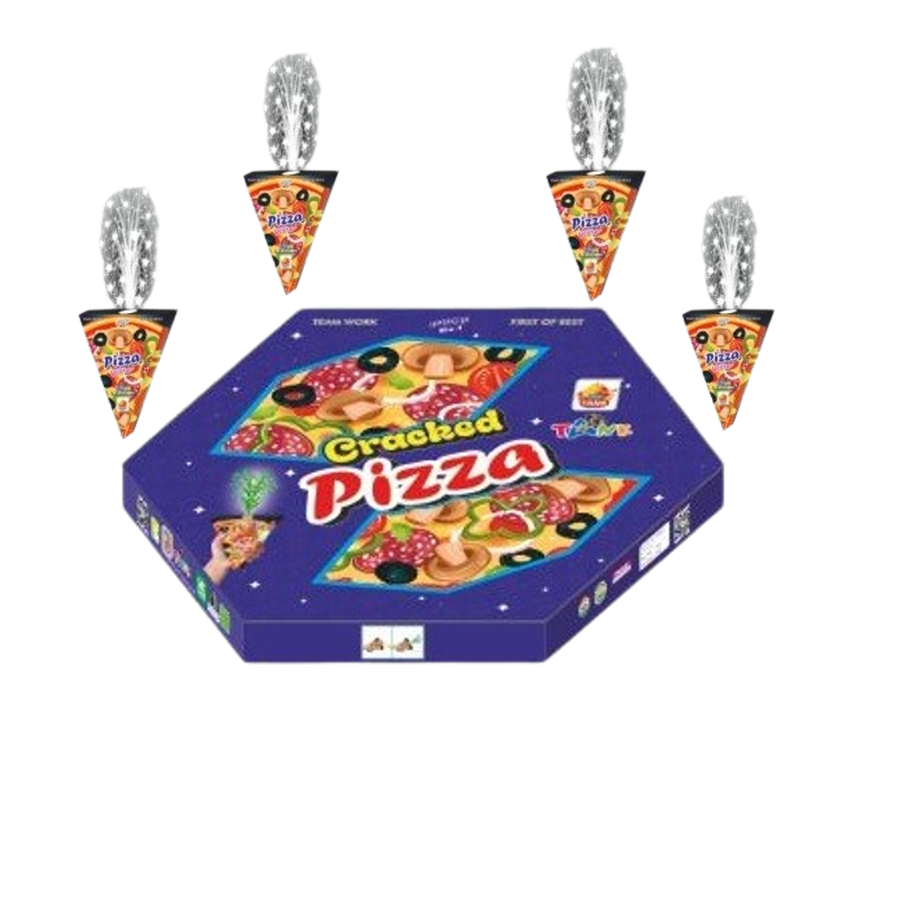 Cracked Pizza (6 in 1 multicolor)(6pcs)